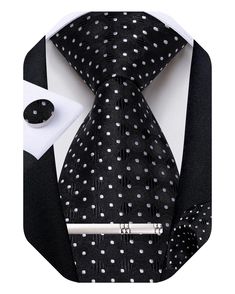 PRICES MAY VARY. 【Formal Tie Set】Silk Black and White Plaid/Striped Necktie + Woven Pocket Square+ Cufflinks + Tie Clip+ Gift Box. It's a surprise gift for father, husband, son, boyfriend, groomsmen,and all loved ones on Father's Day,Christmas Day,Valentine's Day,Thanksgiving Day,Anniversary,birthday ect 【Classic Size】Tie size:59 inches x 3.15 inches, Pocket Square size: 9 inches x 9 inches,Cufflink Diameter:0.55 inches. Exquisite men's formal ties are easily paired with various outfit, such as Elegant Suit And Tie Accessories With Gift Box, Party Suit And Tie Accessories For Father's Day, Silver Ties For Weddings And Father's Day, Silver Wedding Tie, Silver Tie For Formal Occasions, Silver Tie For Father's Day Formal Wear, Silver Tie For Formal Occasions And Father's Day, Elegant Suit And Tie Accessories Gift Box, Elegant Silver Tie As A Gift