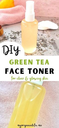 Get Glowing Skin with this DIY Face Toner Natural Skin Toner Diy, Skin Care Favorites, Diy Face Toner For Sensitive Skin, Natural Facial Toner Recipe, Green Tea And Apple Cider Vinegar, Diy Facial Toner Spray, Natural Face Toner Homemade, Green Tea With Apple Cider Vinegar, Homemade Facial Toner