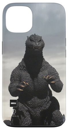 a phone case with an image of godzilla