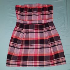 Make Offers! Never Worn. Non-Stretch Fabric. May Fit Like A Size 12 Depending On Bust Size. Can Be Dressed Up Or Down! Perfect For Fall, Winter And Even Spring Outfits. Red Fitted Plaid Casual Dress, Casual Fitted Red Plaid Dress, Casual Red Fitted Plaid Dress, Casual Pink Plaid Cotton Dress, Plaid Lined Mini Length Dress, Lined Plaid Mini Dress, Plaid Lined Mini Dress, Plaid Mini Dress With Lining, Casual Pink Sleeveless Plaid Dress