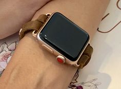 Chestnut Color Apple Watch Band 38mm 40mm 42mm 44mm Rose Gold & Rustic Leather Apple Bracelet Brown Leather Watch Strap Women iWatch Band Classic Brown Apple Watch Band For Everyday Use, Business Brown Bracelet Strap Apple Watch Band, Leather Strap Watch Women, Modern Brown Leather Apple Watch Band, Adjustable Rose Gold Leather Apple Watch Band, Elegant Brown Leather Strap Apple Watch Band, Brown Leather Strap Watch