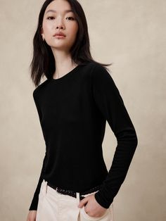 Soft Luxe T-Shirt | Banana Republic Factory