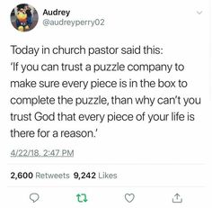 the tweet has been posted to someone about their church pastor's story