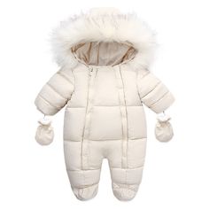 PRICES MAY VARY. 🌈High-quality Materials- The baby winter snow suits is made of high-quality polyester fiber. The infant snowsuit have double zipper closure in the front, it can be worn in a short time to prevent the baby from catching cold during the changing process. 🌈Warm Design- The newborn winter snowsuit keep baby's head and ears inside and warm when outing. And the toddler snowsuit comes with gloves to keep your cute baby's hands warm. Note: The feet of 0-3-6 Months and 6-9-12 Months ar Baby Cosplay, Winter Romper, Winter Newborn, Baby Snowsuit, Baby Overall, Toddler Jacket, Snow Wear, Baby Jumpsuit, Kids Outerwear