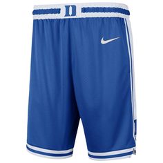 Ball until you fall while showing support for your favorite collegiate squad in these Duke Blue Devils Limited Basketball shorts from Nike. These have undeniable graphics that will have you feeling fit to hit the Duke Blue Devils arena for some layup lines. The comfort and authentic feel of these shorts are just what you need to add to the mix of your game day apparel. Brand: Nike Dri-FIT  technology wicks away moisture Elastic waistband with drawstring Imported Inseam on size M measures approx. Duke Blue Devils Basketball, Nike Basketball Shorts, Athletic Clothes, Duke Blue Devils, Blue Devil, Kentucky Wildcats, Nike Basketball, Basketball Shorts, Nike Shorts