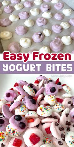 this is an easy frozen yogurt bites recipe