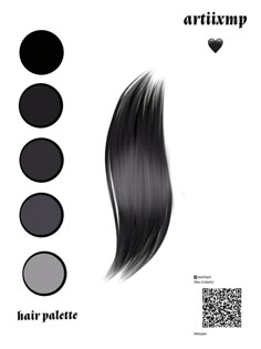 manps Hair Colour Pallete, Black Hair Color Palette, Ibis Paint Ideas, Tek It, Hair Palette, Hair Color Palette, Celana Jogger Wanita, Anime Hair Color