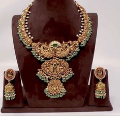 Temple Earrings Gold Jewelry, Indian Bridal Jewelry Sets Gold Temple Jewellery, Kante Indian Jewellery, Nakshi Jewellery Necklaces, Nakshi Jewellery, Teaching Clock, Temple Jewelry Necklace, Indian Wedding Jewelry Sets