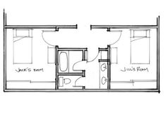 Jack And Jill Bedroom Layout, Shared Bathroom Ideas For Teens, Jack And Jill Bathroom Ideas Layout Floor Plans, Kids Jack And Jill Bathroom Ideas, Ideas For Bathroom