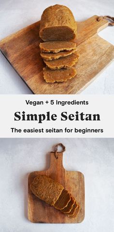 vegan and 5 ingredients to make simple seftan the easier than for beginners