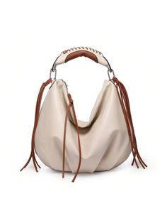 1, Designed with an elegant and playful tassel, this hobo bag is a fashionable choice that adds an extra chic touch to your everyday outfits. 2,Hobo Style Bag: The casual yet trendy design of the hobo style makes this bag a versatile piece. Wear it with a variety of clothing styles to match your unique fashion sense.3,Vegan Leather Construction: Made with premium vegan leather, this bag is an ecofriendly choice that doesn't compromise on style or durability.4,Large Capacity: The bag offers a lar Ruched Bag, Large Hobo Bag, Bottom Design, Hobo Purse, Stylish Handbags, Hobo Style, Hobo Bags, Clothing Styles, Shoulder Purse