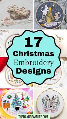 christmas embroidery Embroidery Christmas Designs, Christmas Embroidery Ornaments, Hand Embroidery Christmas, Embroidery Patterns Free Templates, Cross Stitch Ornaments, Stitch Ornaments, Ornament Embroidery