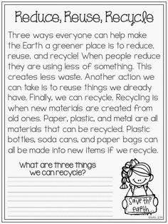 the printable worksheet for reduce reuse and recycle