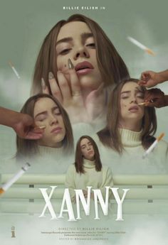 a movie poster for the film xanany with four women in white sweaters