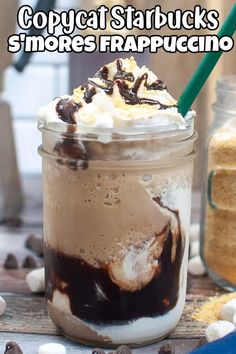 there is a drink with whipped cream and chocolate in it