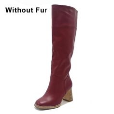 Item Type: High Heel Boots Material: Microfiber Gender: Women Pattern Type: Solid Boot Type: Winter Boots Season: Winter Insole Material: PU Closure Type: Slip-On Heel Height: High Fashion Element: Appliques Toe Shape: Square Toe Outsole Material: Rubber Package Includes: 1 x Pair Size: Size Foot Length (cm/inch) 3 20/7.87 4 21/8.27 5 22/8.66 6 23/9.05 7 24/9.45 8 24.5/9.64 9 25/9.84 10 26/10.24 11 27/10.63 12 28/11.02 Winter Knee-high Burgundy Boots, Burgundy Knee-high Winter Boots, Burgundy Knee-high Boots For Winter, Fitted Burgundy Boots For Winter, Fitted Burgundy Heeled Boots For Winter, Winter Shoes Women, Casual Winter Boots, Knee High Heel Boots, Casual High Heels