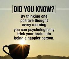 One Positive Thought, A A Ron, Psychological Facts Interesting, Brain Facts, Engineering Management, Positive Thought, Thinking About You, Psychology Quotes