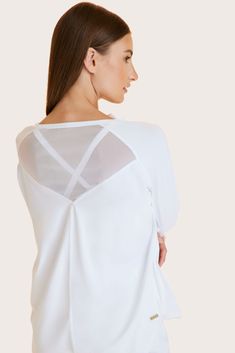 One of our favorite pieces in the line, this boyfriend fit long sleeve tee with a back mesh accent is so cozy you’ll never want to take it off. Crew neck long sleeve tee Mesh detail at back Loose throughout body White Long Sleeve Tops With Sheer Sleeves, White Long Sleeve Top With Sheer Sleeves, White Casual Top With Mesh Sleeves, Casual White Tops With Mesh Sleeves, White Sheer Sleeve Tops For Fall, Casual White Top With Mesh Sleeves, White Casual Mesh Top With Mesh Sleeves, White Casual Top With Sheer Sleeves, Casual White Mesh Top With Mesh Sleeves