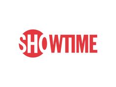 the showtime logo is shown in red