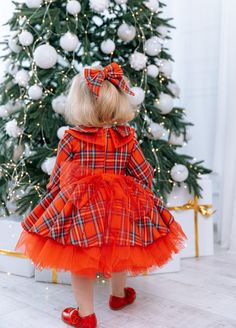 Red Plaid Dress, Xmas Dress, Baby Girl Dress, Christmas Photoshoot, Flannel Girl Dress, Long Sleeve Dress, Collared Dress, Knee Length, Xmas Toddler Costume, Baby Santa Gown, Party Dress This is luxury plaid Christmas baby girl dress  have very original fashionable design and made of high-quality fabrics will be perfect for any celebration....Christmas, birthday, wedding, parties, photography, Valentine's Day, dance, evening, flower girl  dress, ball gown, festivals wear, dance, dress-up, fairy Gown Christmas, Flannel Girl, Christmas Gown, Fairy Princess Costume, Baby Birthday Dress, Xmas Dress, Christmas Dress Baby, Red Plaid Dress