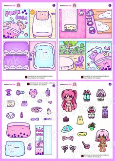 some stickers that are on the side of a pink and purple wallpapers