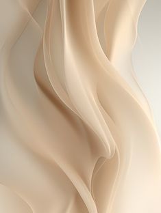 an abstract beige background with wavy lines and curves in the shape of flowing fabric or cloth