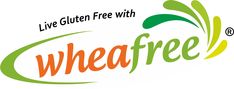 the logo for live gluten free with wheafree is shown in green and orange