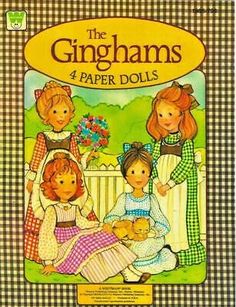 the ginghams 4 paper dolls are shown in this children's story book