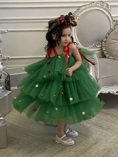 Diy Christmas Dress, Christmas Dresses For Kids, Christmas Dress For Kids, Christmas Dress Kids, Baby Christmas Costumes, Preppy Kids Outfits, Baby Dress Tutorials, Kids Christmas Dress