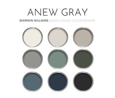 the new gray color scheme for sherylin williams's whole house color scheme