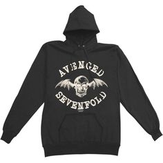 Logo (Import) Avenged Sevenfold Logo, Band T Shirts, Avenged Sevenfold, Man Logo, Rock Shirts, Urban Wear, Goth Outfits, Black Hoodie, Hooded Sweatshirt