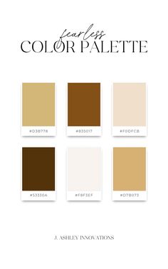 the color palette for j ashley innovations's new paint collection, earth tones