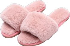 Faux Fur Slides, Slide On, House Slippers, Slides, Faux Fur, Slippers, Collage, Pink, Pins