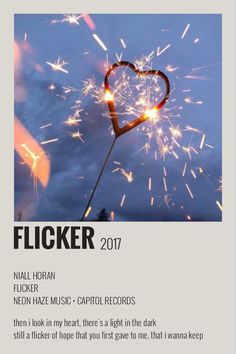 a heart shaped sparkler with the caption flickr