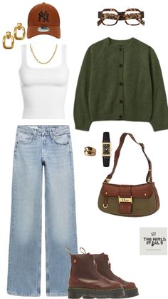 #outfitsinspo #outfitsideas #lookoftheday#fits #casual #mode #streetstyle #greenandbrown