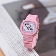 Women's CASIO Minimalistic Temperament Small Cube Waterproof Led Lights Resin Strap Waterproof Watch Womens Pink Digital LA-20WH-4A1 College Wishlist, Digital Watches Women, Casio Watch Women, Watch Womens, Waterproof Led Lights, Pink Watch, Aesthetic Stuff, Waterproof Watch, Waterproof Led