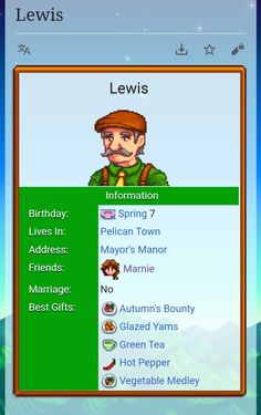 an image of a birthday card with the name lewis on it