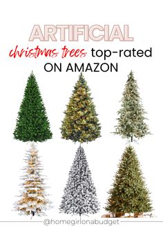 the different types of christmas trees are shown