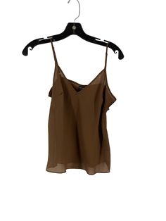 Brand: NICOLE BY NICOLE MILLER Style: TANK TOP Color: BROWN Size: S SKU: 186-186295-4651 CONDITION: GENTLY USED Brown V-neck Camisole For Summer, Spring Brown Camisole, Brown Spring Camisole, Elegant Brown Tank Top For Summer, Elegant Brown Summer Camisole, Style Tank Top, Maternity Sweater, Tank Top Long Sleeve, Fleece Coat