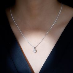 Product Details Surprise her with this stunning Moissanite Pendant Necklace, crafted with a round-cut moissanite in a 4-prong setting. The 6.50 MM solitaire moissanite pendant will be a perfect addition to a womans jewelry collection. Product Information SKU SHP-PENDANT062016097 Length 12.6 mm Width 6.5 mm Height 5 mm Weight 3.12 gm (Approximate) MOISSANITE INFORMATION No.of Stones 1 Pieces Total Weight 1.36 Carat (Approximate) Dimension(approx) Round-7X7 mm-1 Pcs Color White Cut Brilliant Shape Surprise Her, Moissanite Pendant, Solitaire Pendant Necklace, Moissanite Necklace, Round Moissanite, Solitaire Pendant, Prong Setting, Round Cut, Jewelry Collection