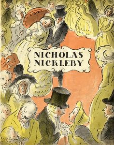 a book cover with an image of people dressed in fancy clothing and top hats, all looking at each other