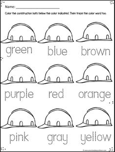 worksheet for beginning with the letter g