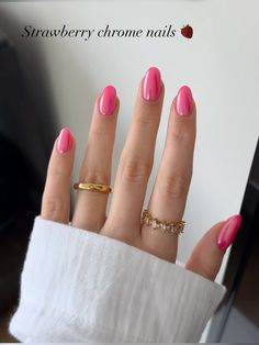 Cute Acrylic Nails For Pale Skin, Hoco Nails To Go With Pink Dress, Cute Fall Color Nails, Natural Nail Shape Ideas, Hot Pink Fall Nails, Hailey Beiber Nails Trend Pink, Nails Acrylic Fun, Sns Nails Designs Ideas, Square Rounded Nails