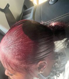 Deep Burgundy Hair Color, Adore Hair Dye, Burgundy Hair Dye, Cute Hair Colors, Hair Color Burgundy, Natural Afro Hairstyles, Cute Box Braids Hairstyles