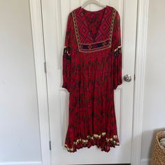 Questions? Leave A Comment Below! Tear Dress, Heavy Embroidery, Free People Dresses, Free People Dress, Native American, Free People, Maxi Dress, Embroidery, Womens Dresses