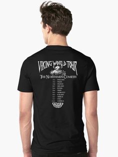 "Viking World Tour" T-shirt by satansbrand #Aff , #spon, #World, #Viking, #Tour, #satansbrand Black Leggings Style, Tour T Shirts, Leggings Fashion, World Tour, Black Leggings, Vikings, Leggings, Mens Graphic Tshirt, Mens Tops