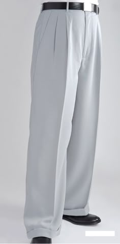 Daniel Ellissa Men's Wide Leg Double Pleated Pants - Multiple Solid Colors Available. 
<br><br>
Solid Colored <br>
Wide Leg Pants <br>
Double Pleated <br>
Triple Closure <br>
Besom Rear Pockets <br>
Cuffed Bottoms <br>
Pants Lined to the Knee <br>
Ultrasoft Microfiber <br>
100% Polyester <br>
Dry Clean Only <br>
Imported
<br><br>
All pant sizes are waist size then inseam. For example, 34x32 is 34 waist with Mens Wide Leg Pants, Men's Bottoms, Black Wide Leg Pants, Men Stylish Dress, Baggy Trousers, Wide Leg Dress Pants, Sharp Dressed Man, Mens Dress Pants, Mens Pants Fashion