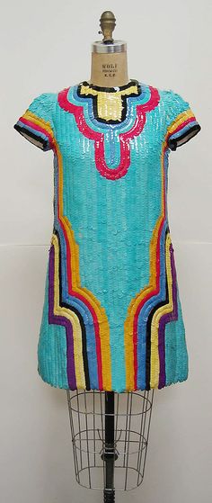 Dress  Attributed to Chloé  (French, founded 1952)  Date: 1967 Culture: French Medium: synthetic Chloé Dress, Decade Fashion, 1960 Fashion, Historic Fashion, Fashion 1960s, Chloe Dress, 60 Fashion, Costume Institute, 1970s Fashion