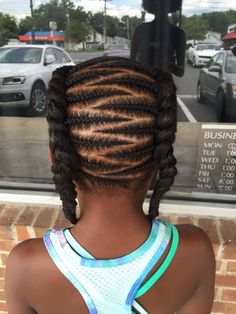 3 braids cornrows Cornrow Zig Zag, Hairstyles For Kids Natural Hair, Kids Natural Hair, Side Cornrows, Tan Skin Blonde Hair, Braided Hairstyles For Kids, Lil Girl Hairstyles, Natural Braids, French Braid Hairstyles