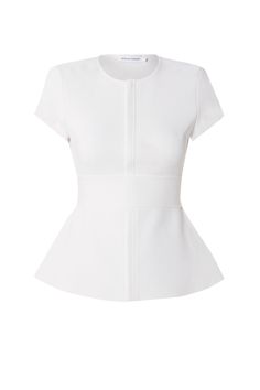 The Short Sleeved Curved Hem Jacket closes at the front with a zip and includes a separate belt to be worn high around the waist. The shoulder line, short sleeves, neckline and peplum all serve to streamline and elongate the body. Metallic High Heels, Knit Short, Knit Shorts, The Body, Short Sleeves, Knitting, White